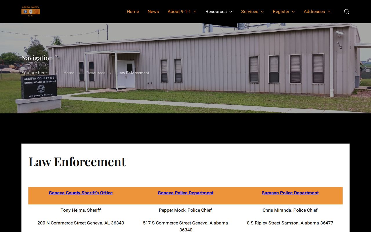 Geneva County released inmates sheriff and law enforcement routing